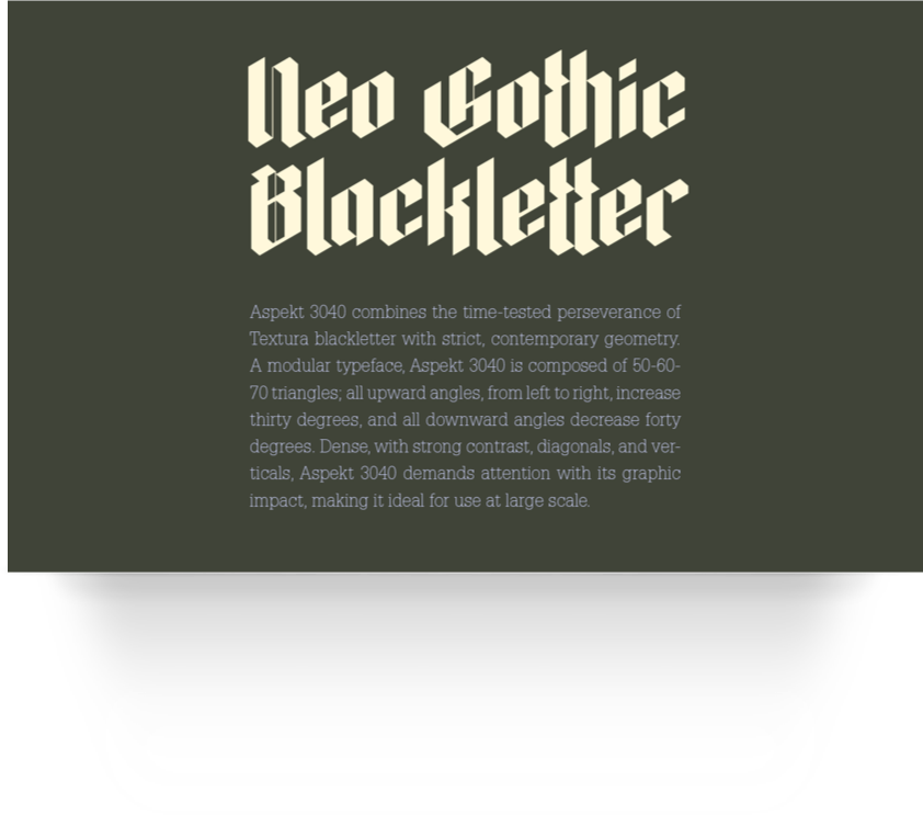 Neo Gothic Blackletter